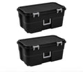 2-Pack 22Gal Wheeled Black Storage B62343