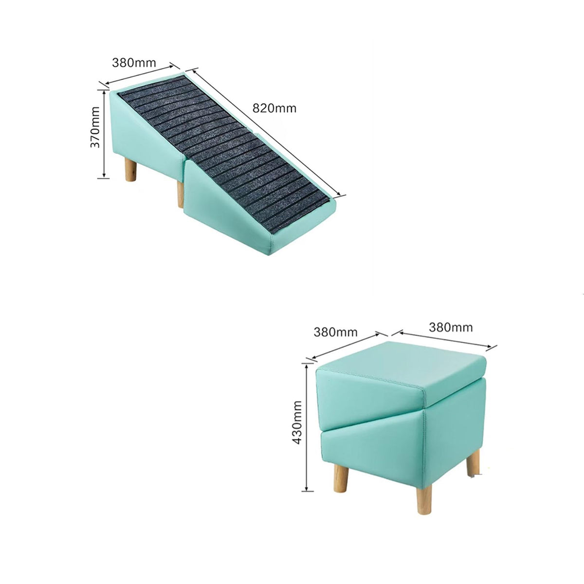 Foldable Pet Dog Ramp with Non-Slip Mat H88307