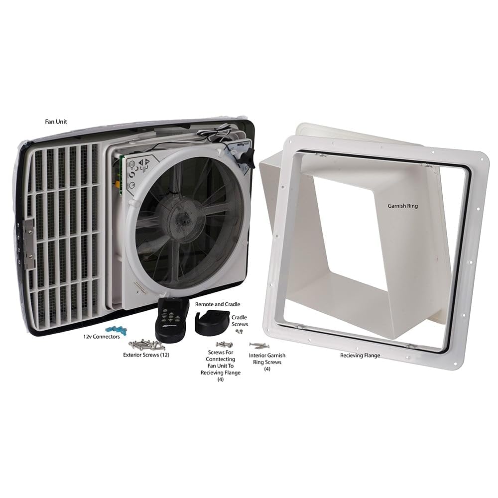 White 10-Speed Reversible Fan and Vent Cover V8994