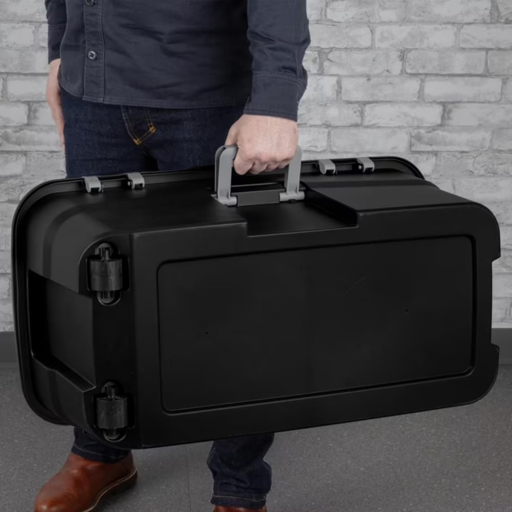 2-Pack 22Gal Wheeled Black Storage B62343