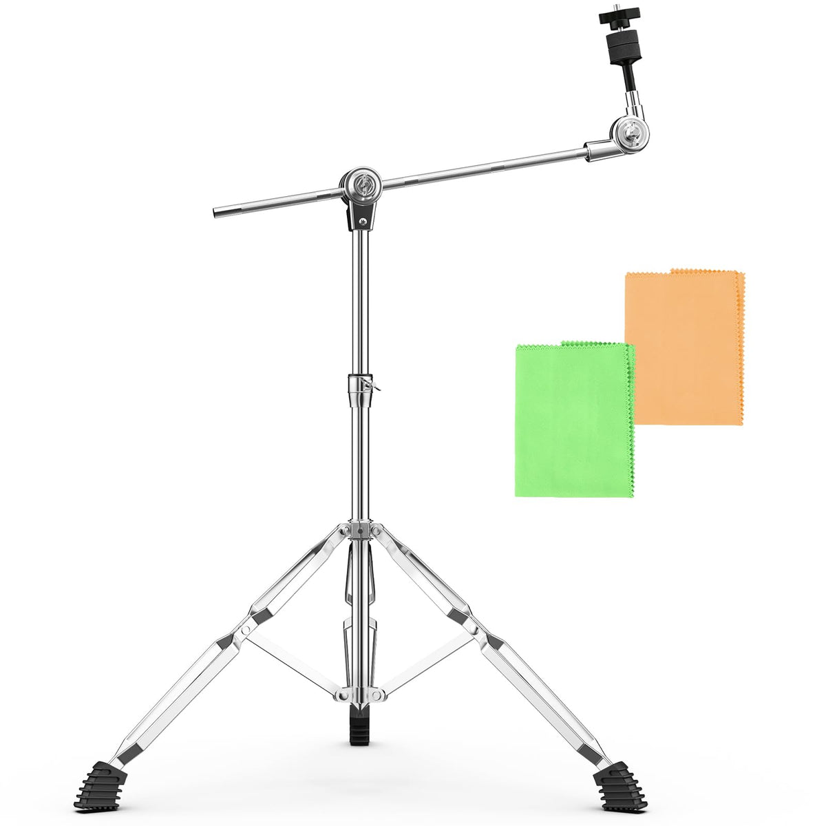 Adjustable Boom Cymbal Stand with Double Braced Legs O3873