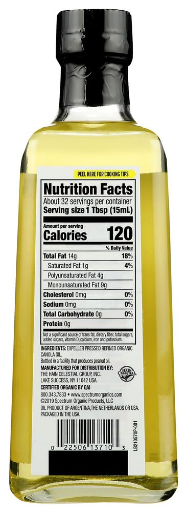 Organic Canola Oil 16 fl oz 2 pc U68932