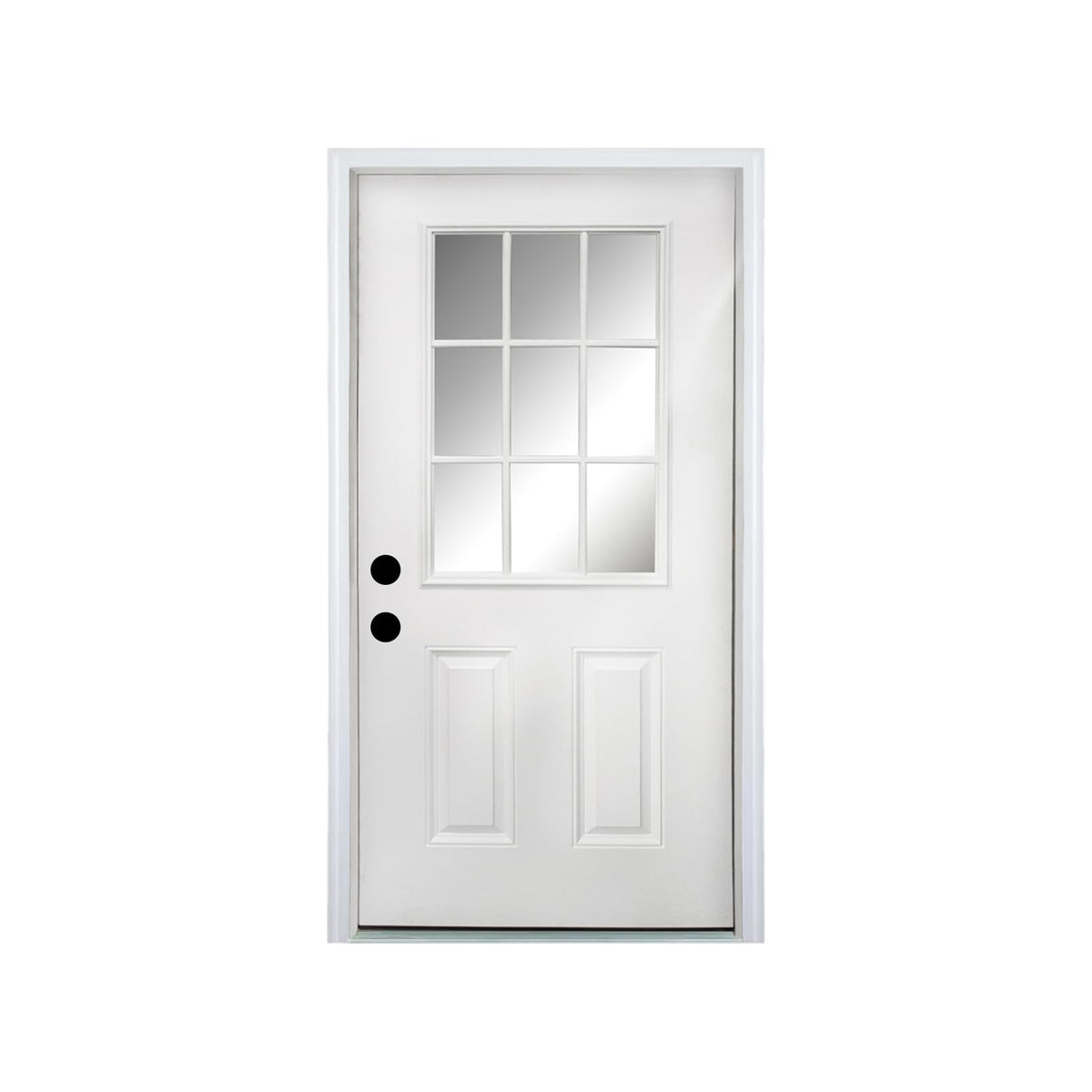 36 x 80 Fiberglass Entry Door with Vinyl Frame Low-E Glass Right Hand Inswing L794499
