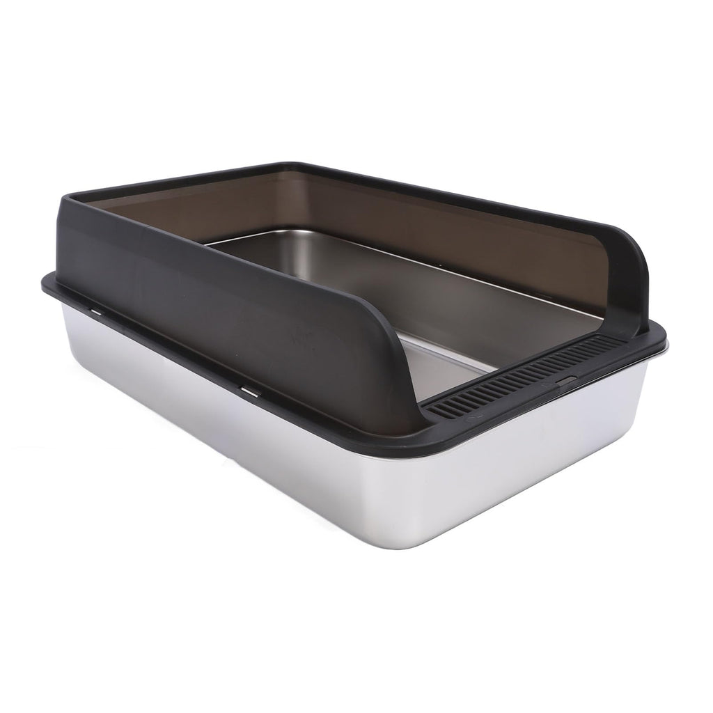 Stainless Steel Top Entry Cat Litter Box with Lid S77361
