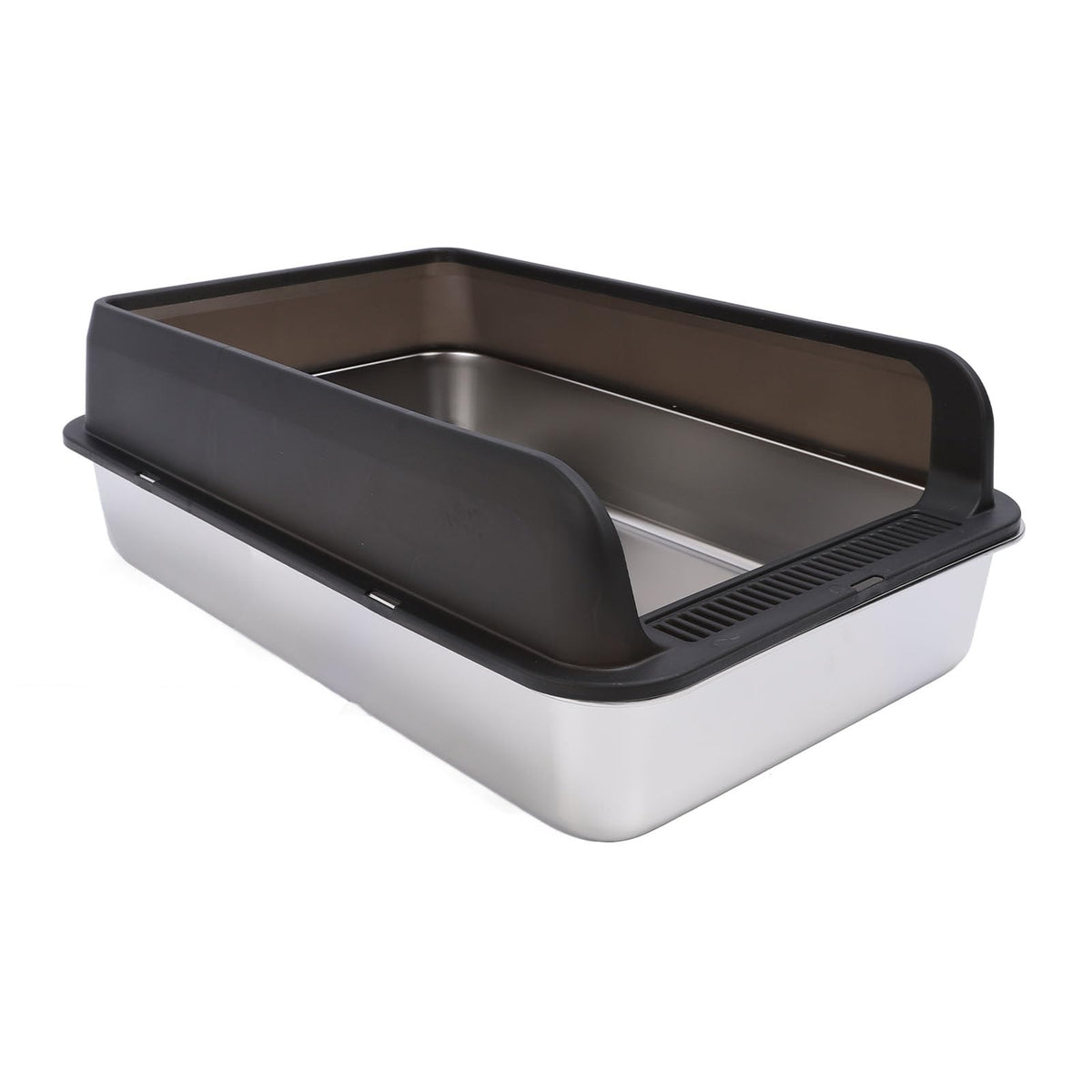 Stainless Steel Top Entry Cat Litter Box with Lid S77361