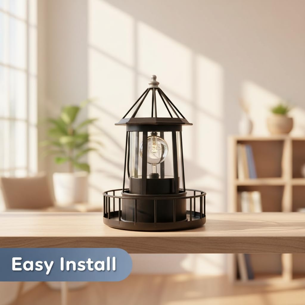 Solar Lighthouse Lamp IP65 Waterproof Outdoor Solar Light B379