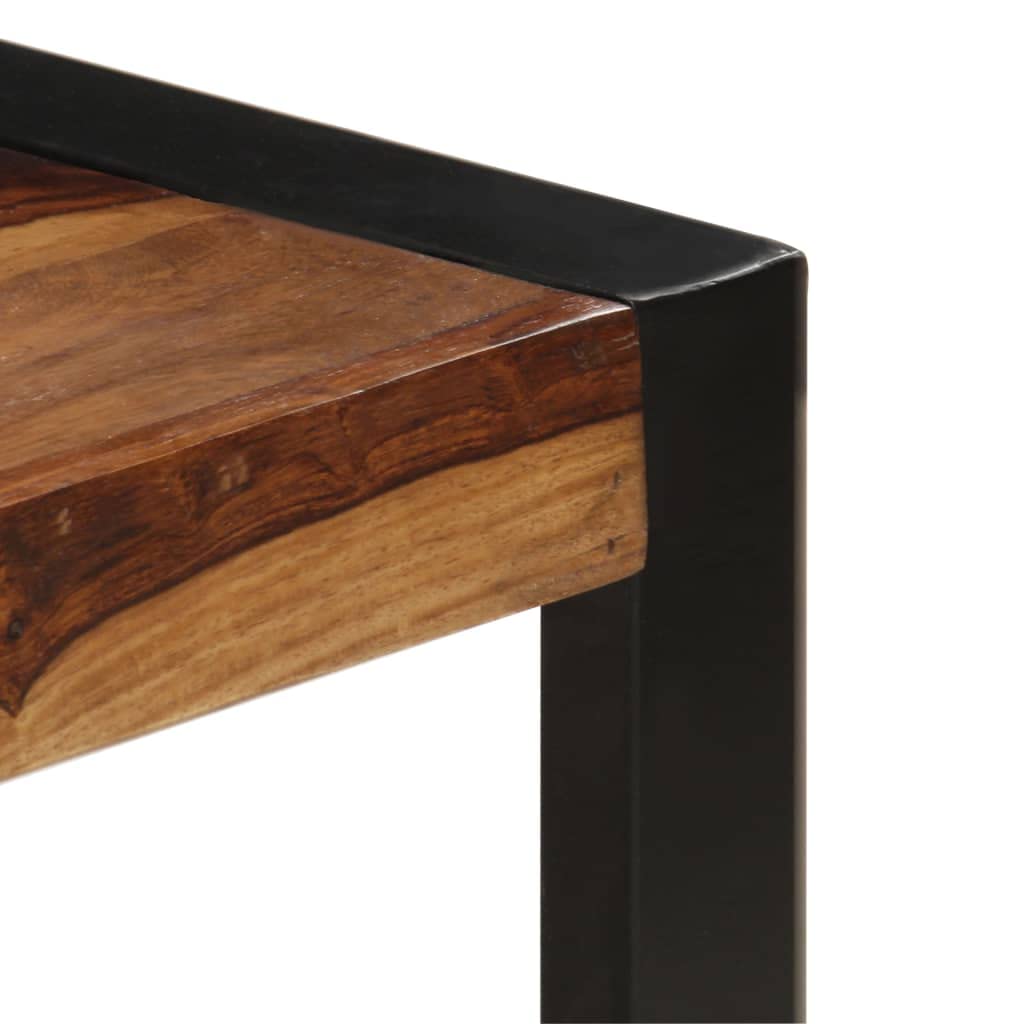 Brown Solid Sheesham Wood Rectangular Coffee Table H6596