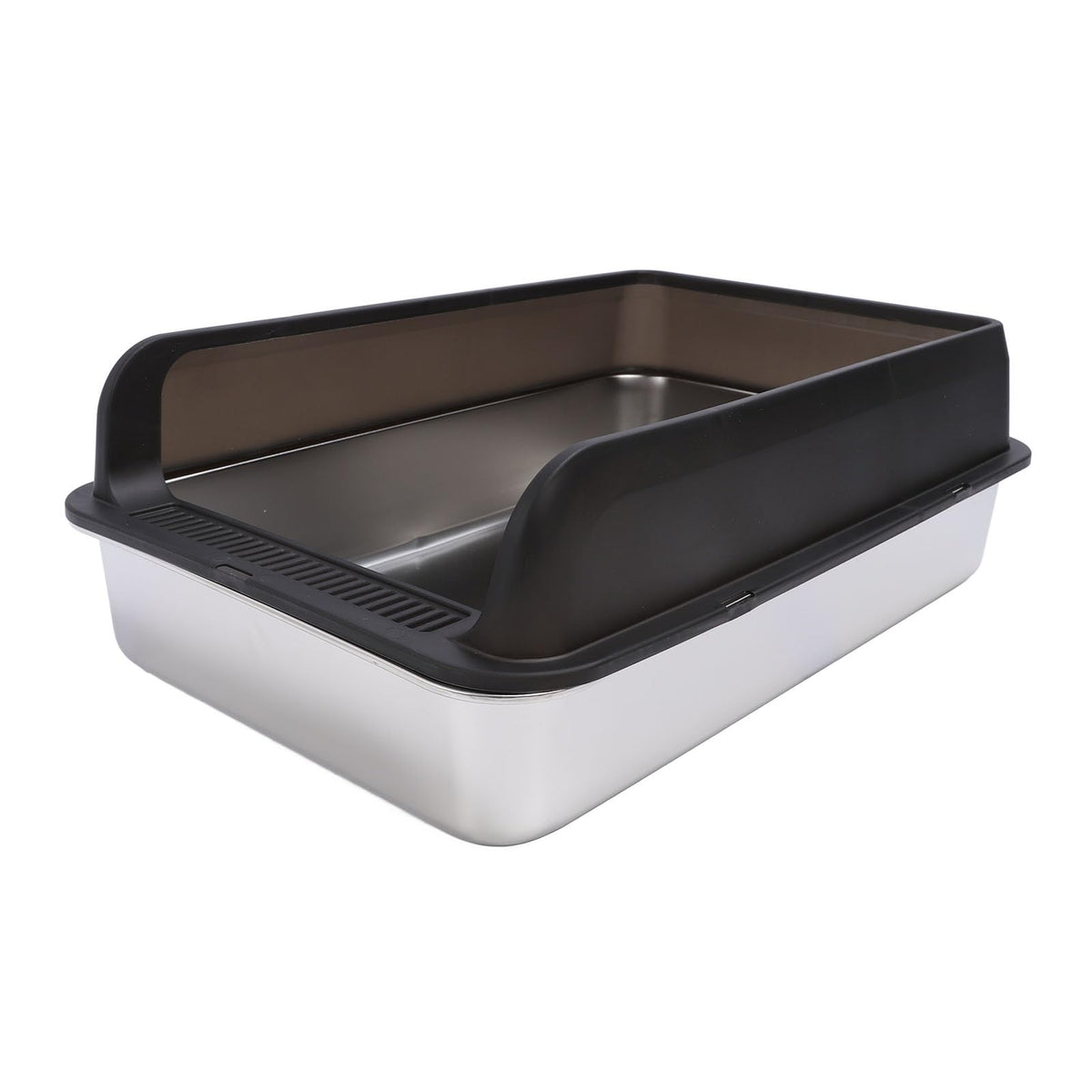 Stainless Steel Top Entry Cat Litter Box with Lid S77361