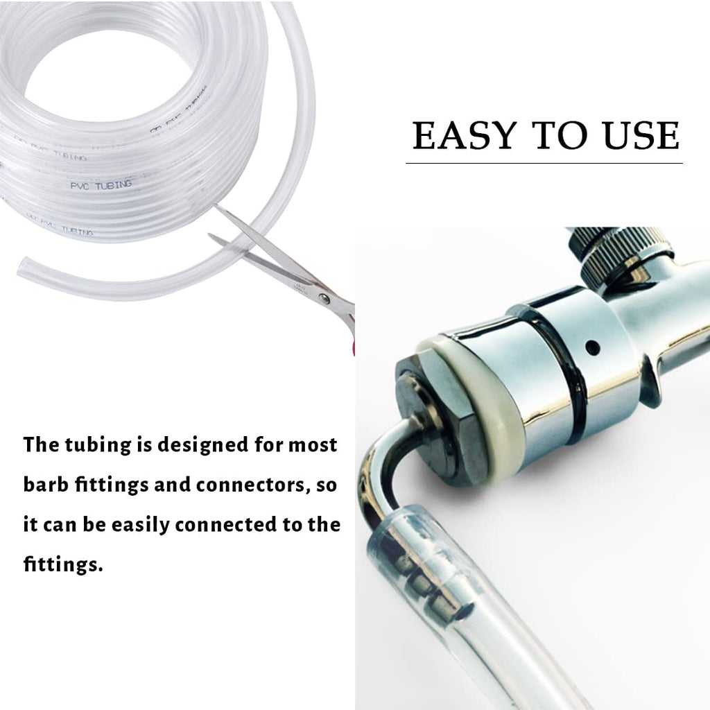 3/4" ID x 100ft Clear Vinyl Tubing R822