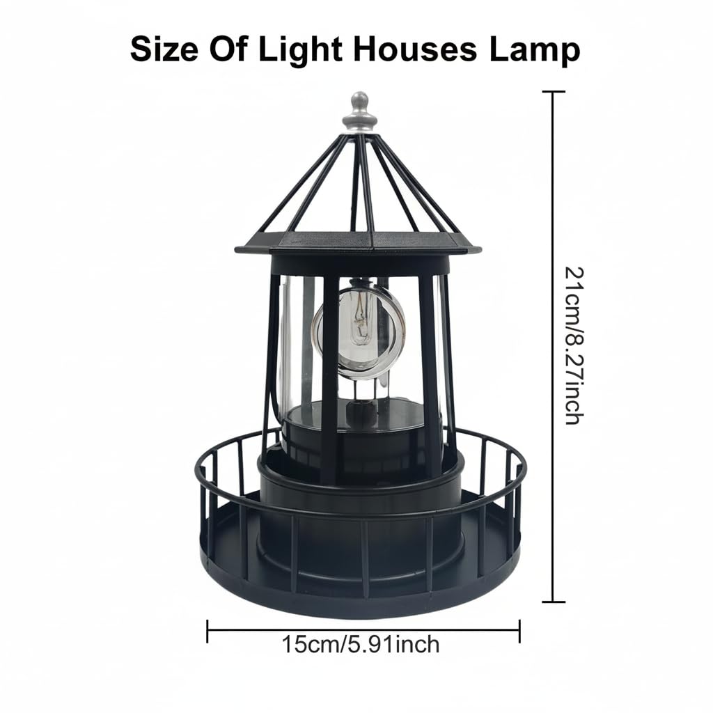 Solar Lighthouse Lamp IP65 Waterproof Outdoor Solar Light B379