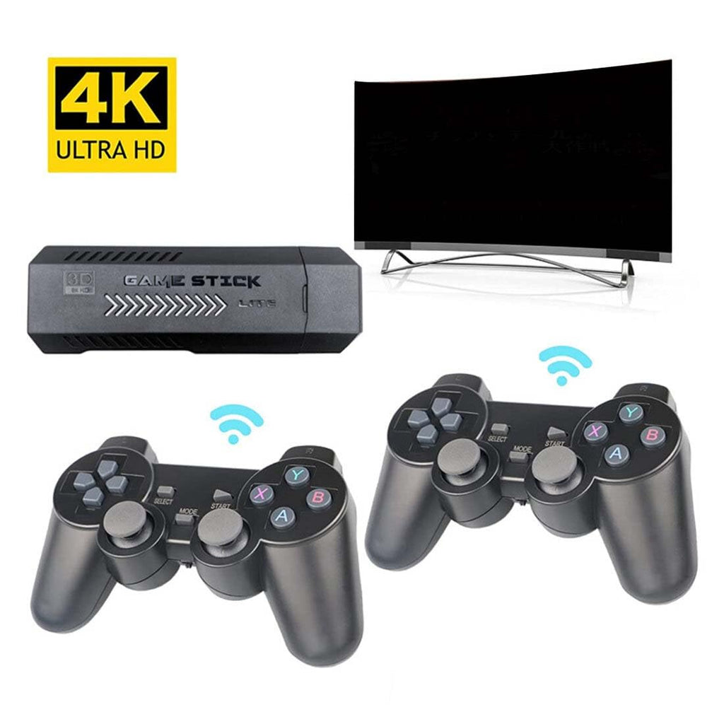 4K HD Retro Game Console with 2 Wireless Controllers, 64GB O27687