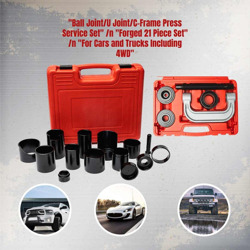 21-Piece Heavy Duty Forged Steel Ball Joint Press Kit S790