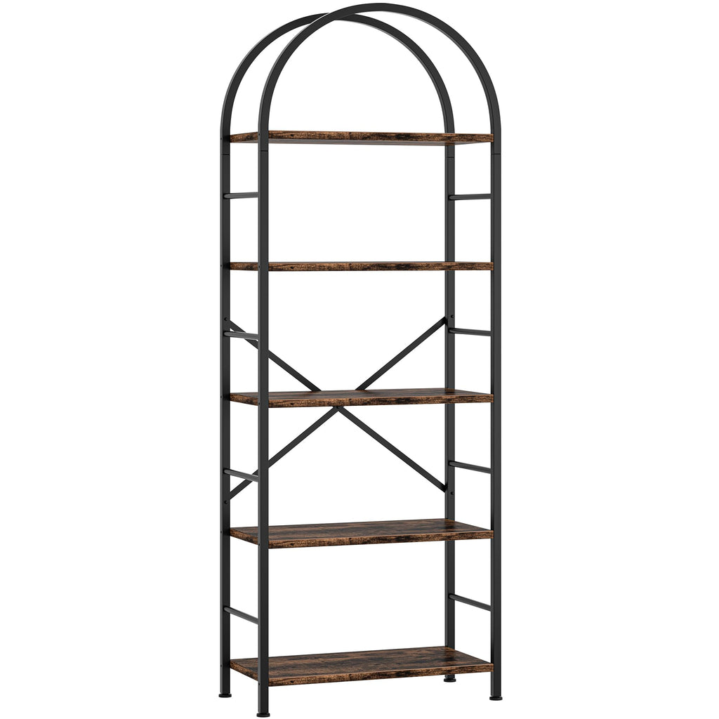 5 Tier Brown Bookshelf L753485