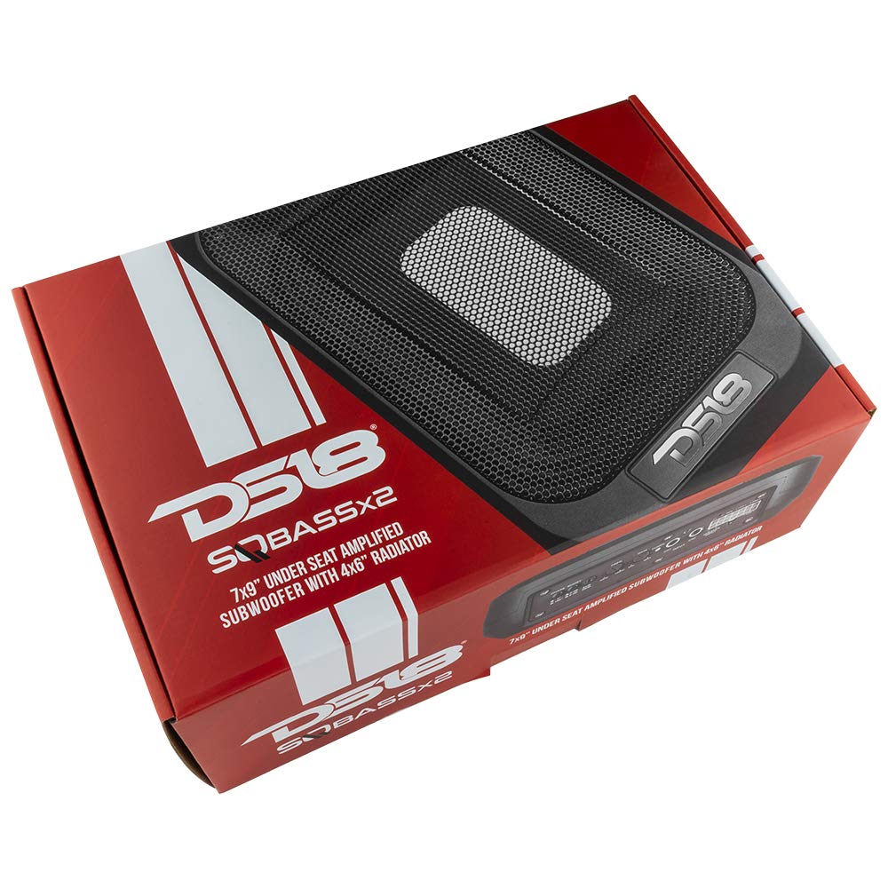 7x9 UnderSeat Slim Amplified Car Subwoofer with 4x6 Passive Radiator U53164