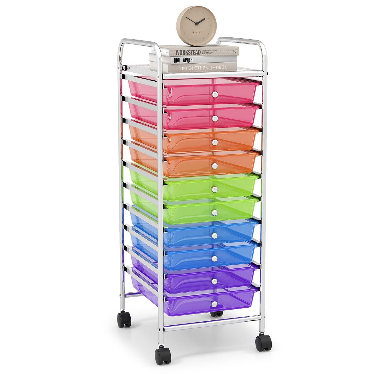10-Drawer Rolling Storage Cart X61434