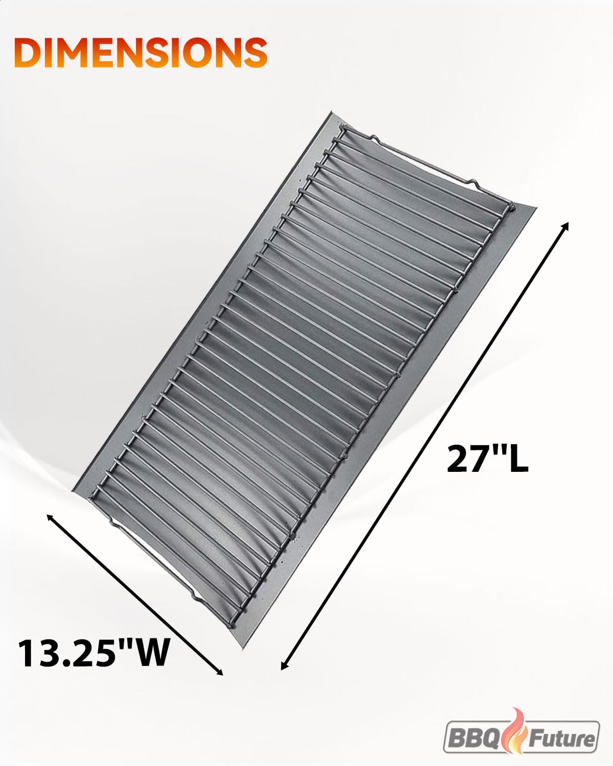 27 inch Porcelain-coated Steel Ash Pan with 2pcs Fire Grate Hanger F9576