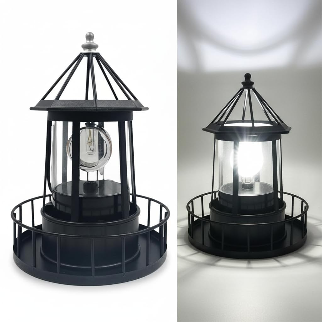 Solar Lighthouse Lamp IP65 Waterproof Outdoor Solar Light B379