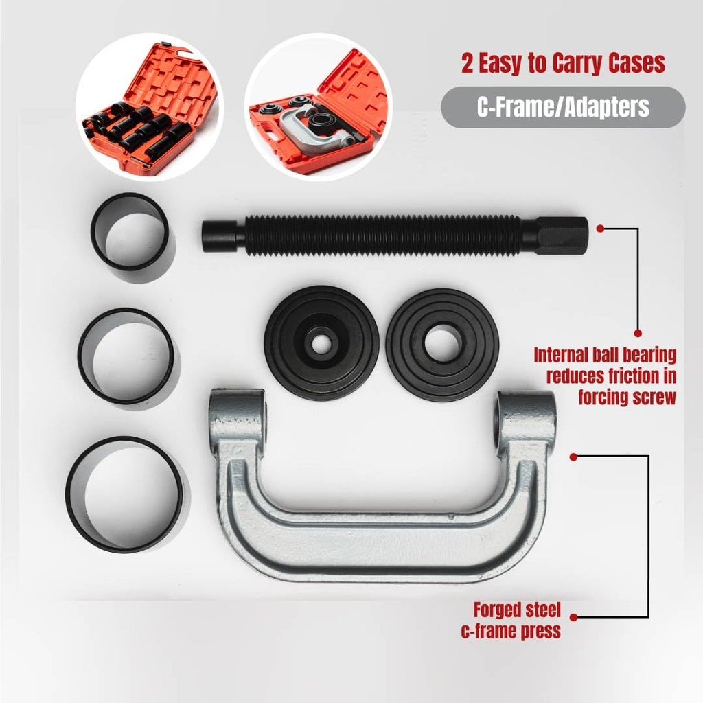 21-Piece Heavy Duty Forged Steel Ball Joint Press Kit S790