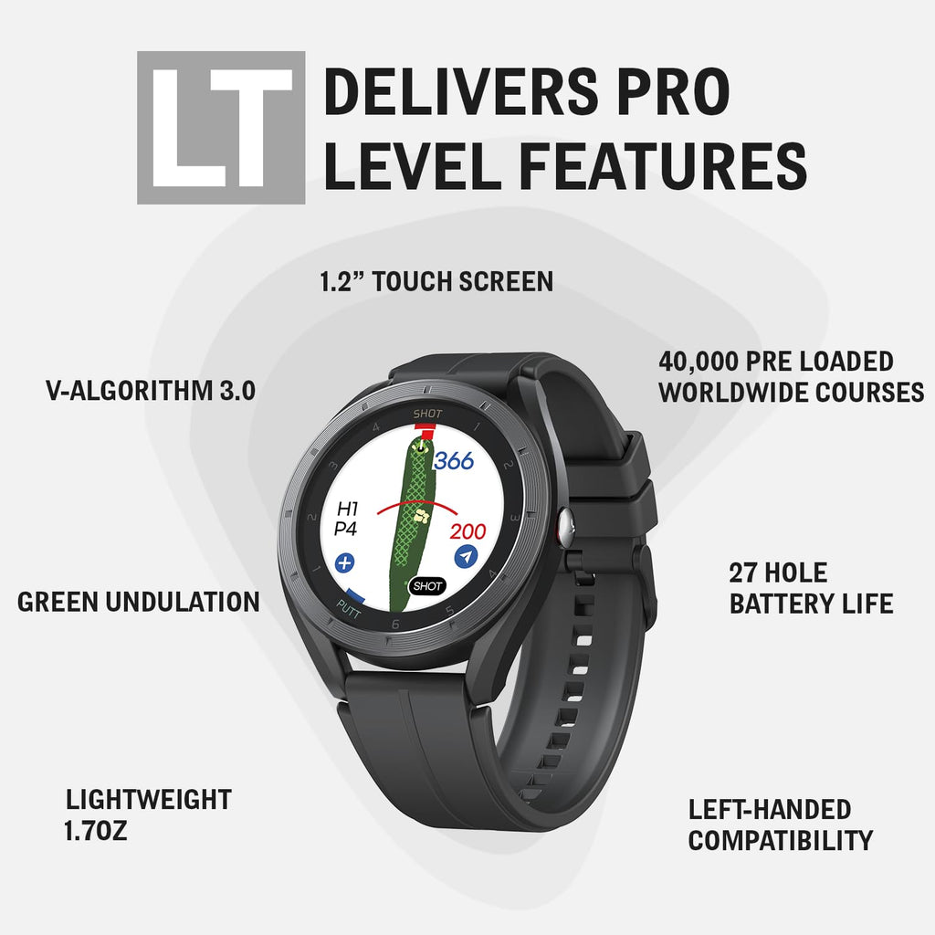 GPS Golf Watch with Green Undulation Slope Mode 1.2" Color Touchscreen Q705259