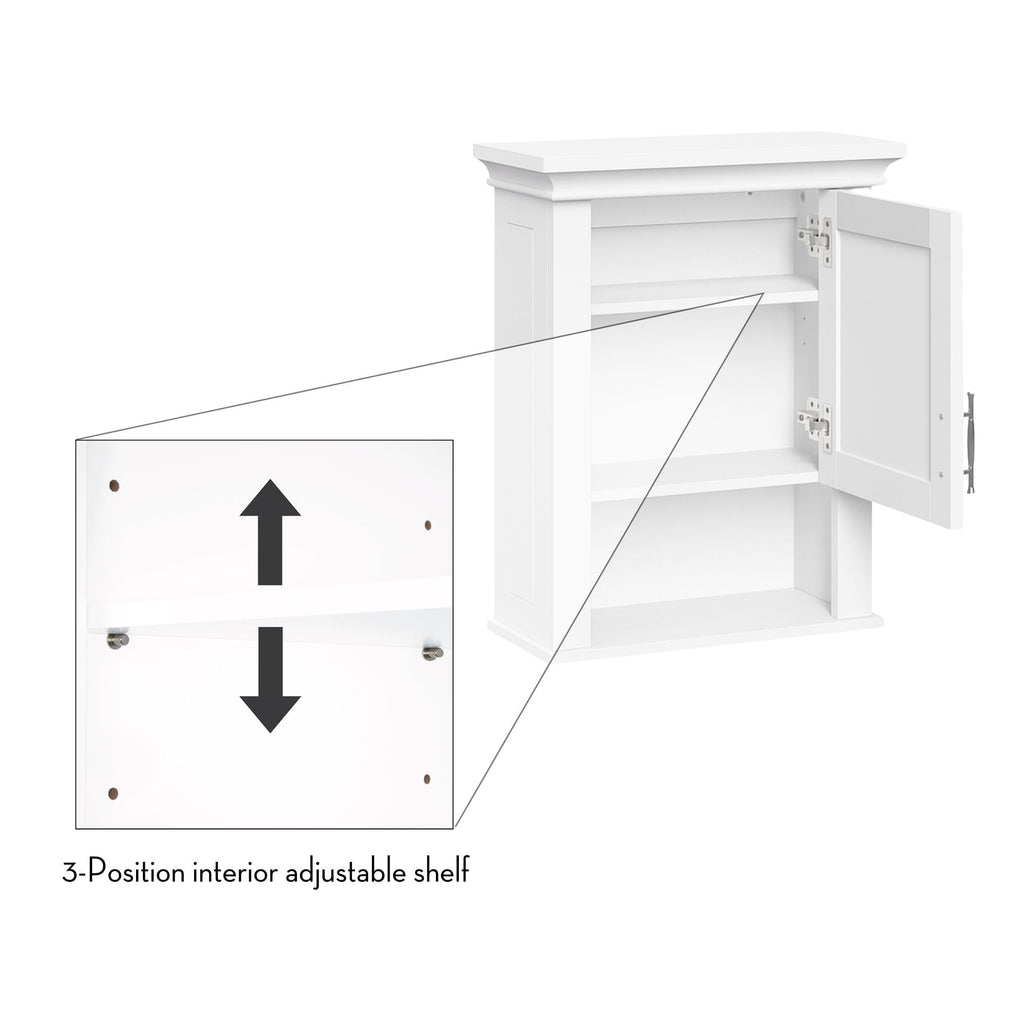 White Wall Mount Medicine Cabinet X479966