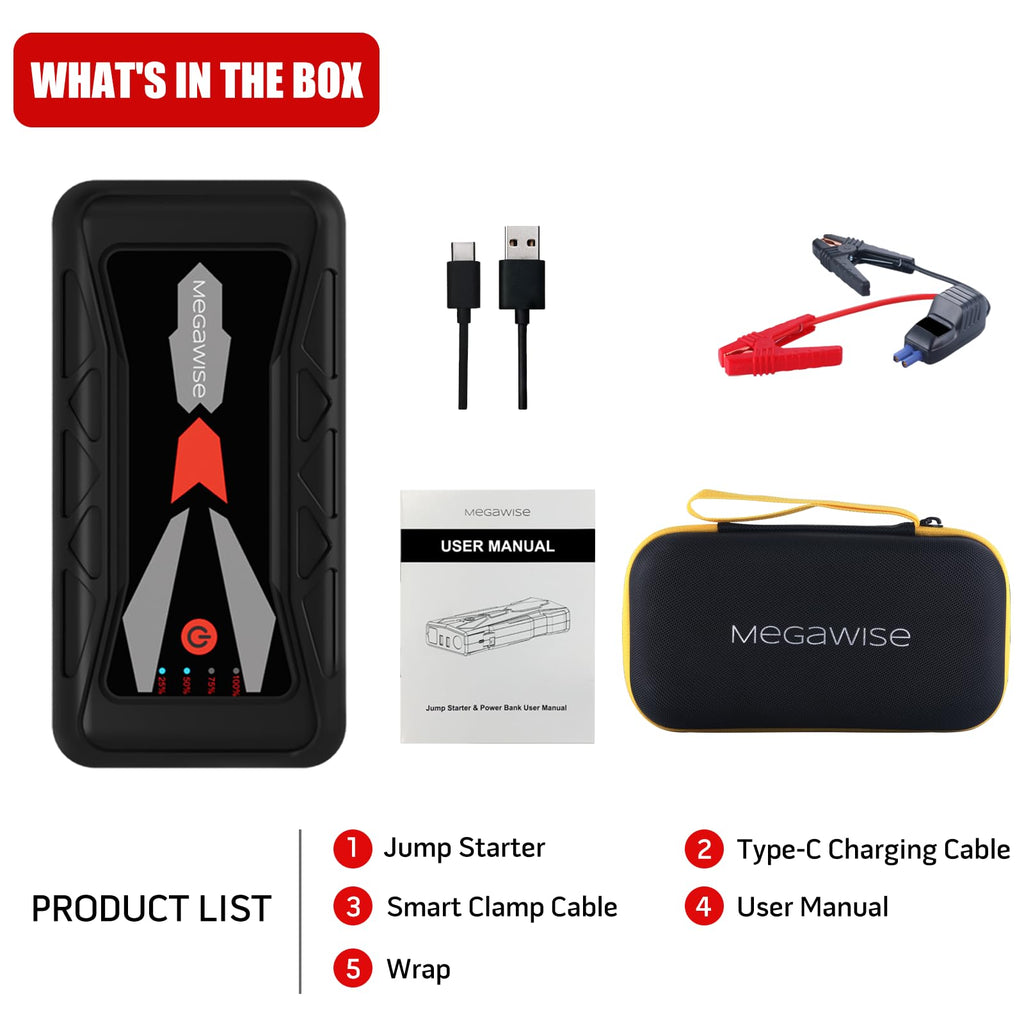 12V Car Jump Starter, 16800mAh J259523