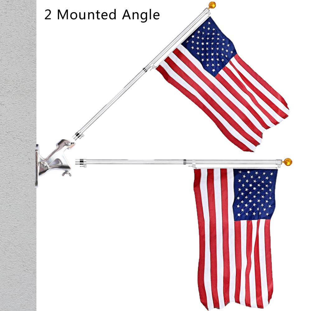 Two Position Stainless Steel Flag Pole Holder 1-1/4 inch H47649