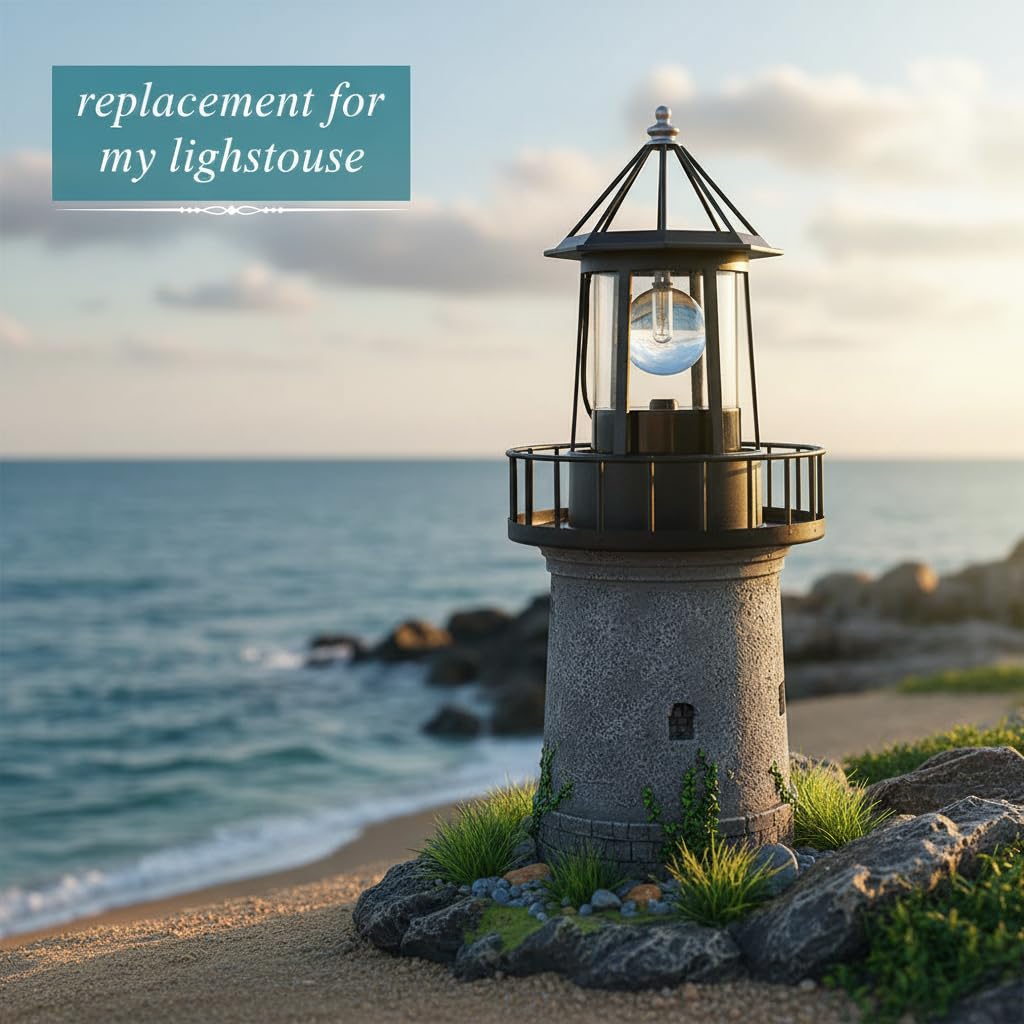 Solar Lighthouse Lamp IP65 Waterproof Outdoor Solar Light B379