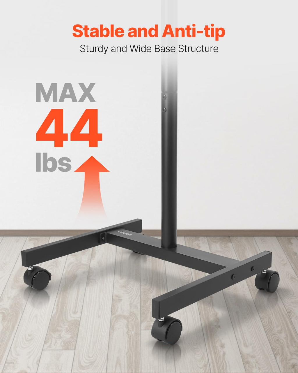 Rolling TV Stand for 17-55 Inch Screens with Wheels U88590