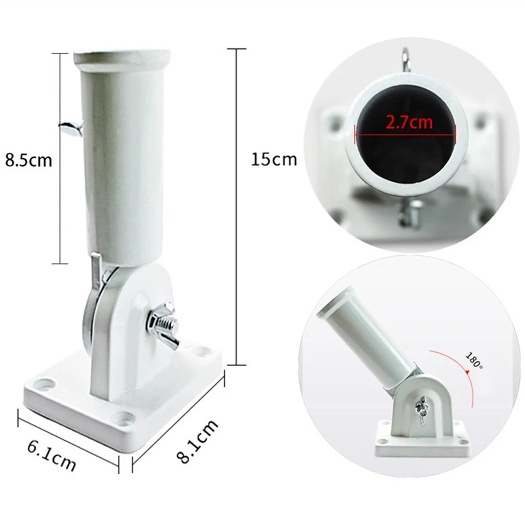 Adjustable Aluminum Flag Holder Wall Mount D5103