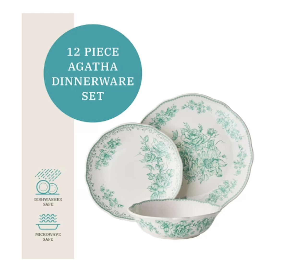 12-Piece Stoneware Dinnerware Set P80686