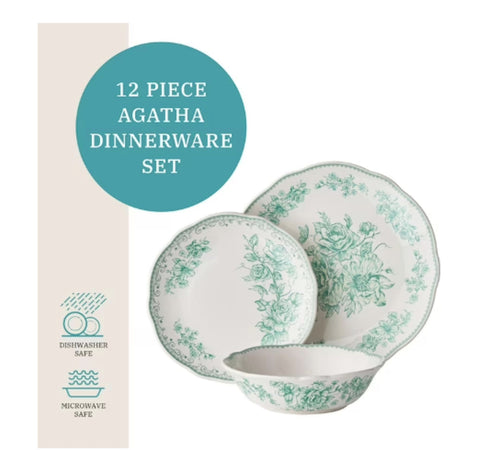 12-Piece Stoneware Dinnerware Set P80686