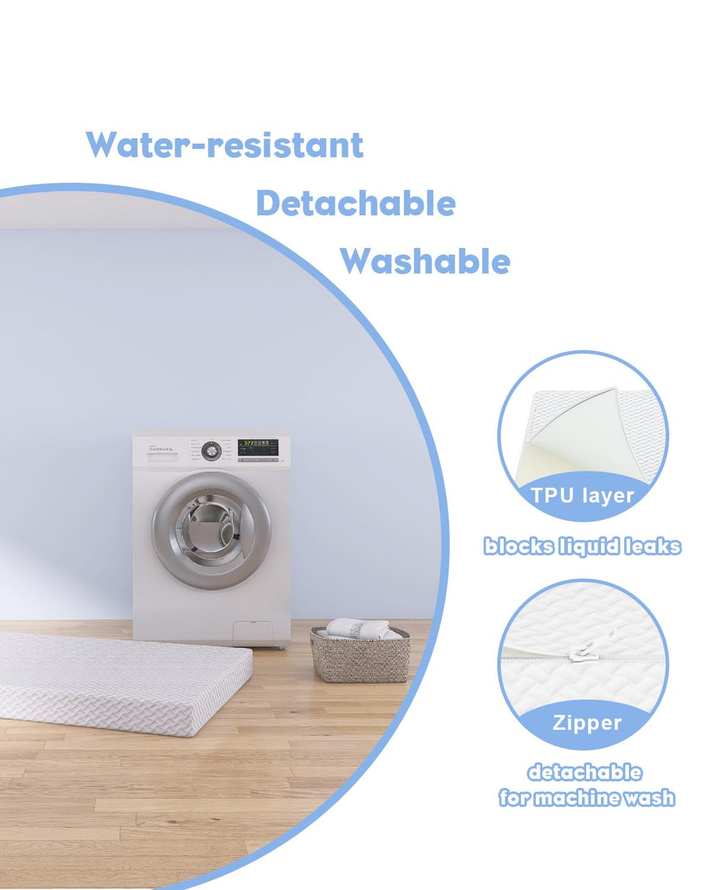 3 inch Portable Crib Mattress R4561