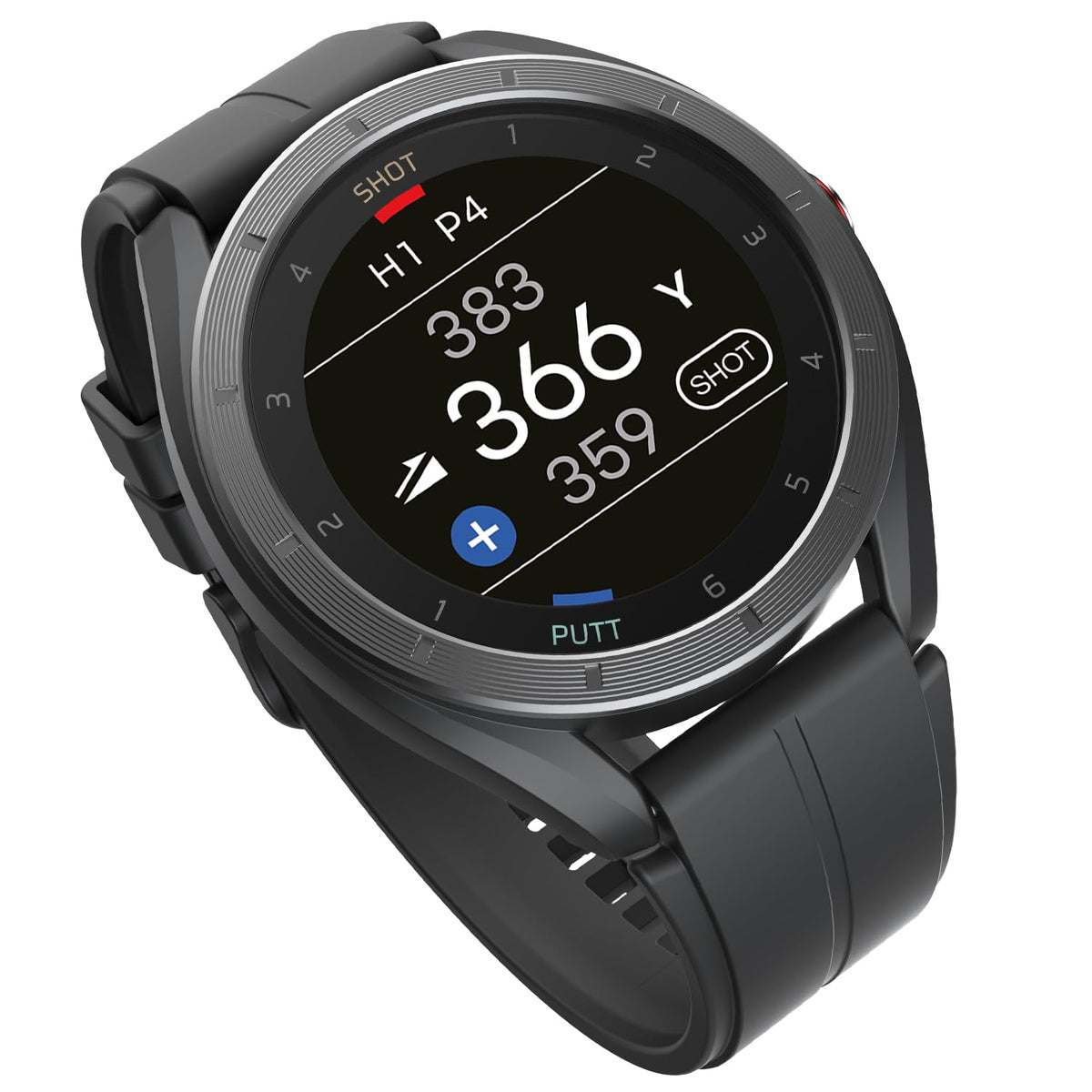 GPS Golf Watch with Green Undulation Slope Mode 1.2" Color Touchscreen Q705259