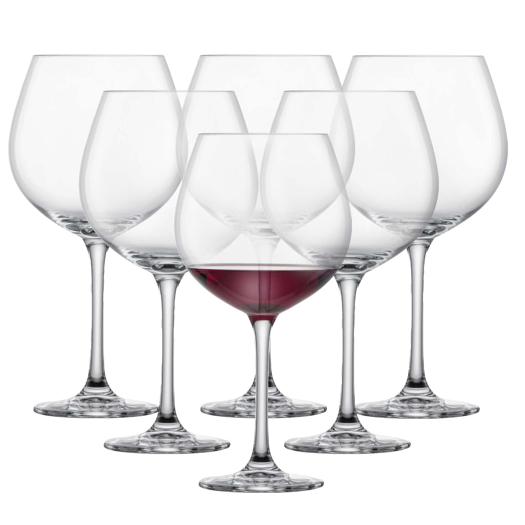 Red Wine Glass Set of 6 Dishwasher-Safe Tritan Crystal 27.5 Ounce F2391