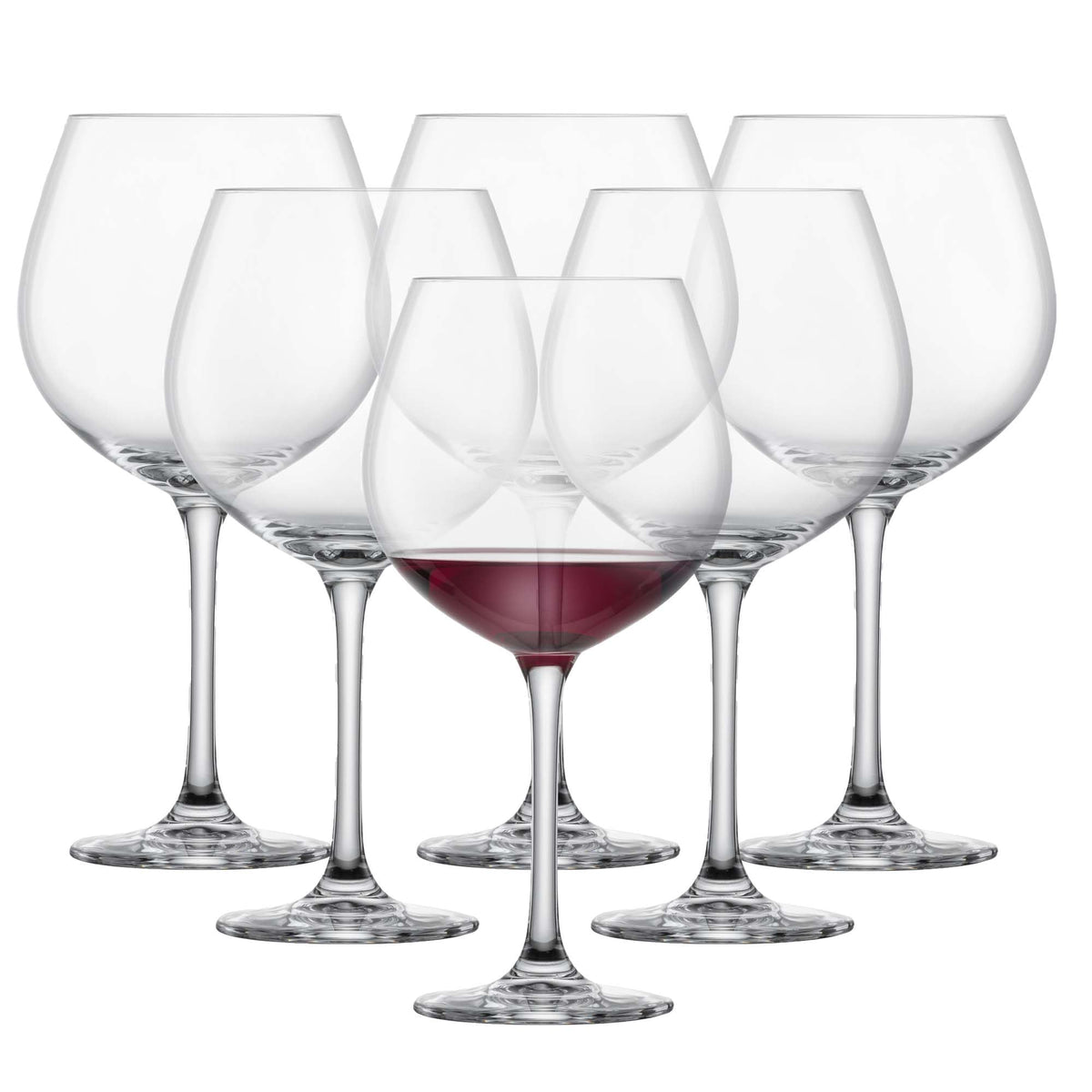 Red Wine Glass Set of 6 Dishwasher-Safe Tritan Crystal 27.5 Ounce F2391