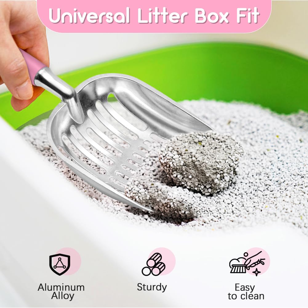 Metal Cat Litter Scoop with Deep Mesh K9974