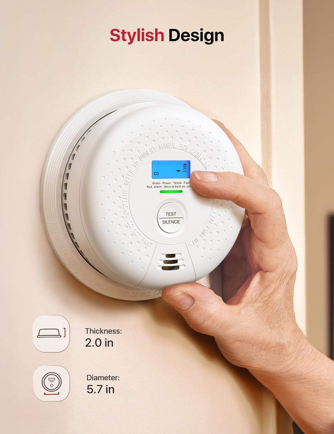 Smoke and Carbon Monoxide Detector 3-Pack Z406379