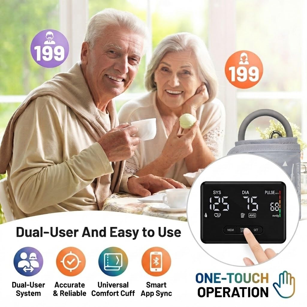 Smart Upper Arm Blood Pressure Monitor A924
