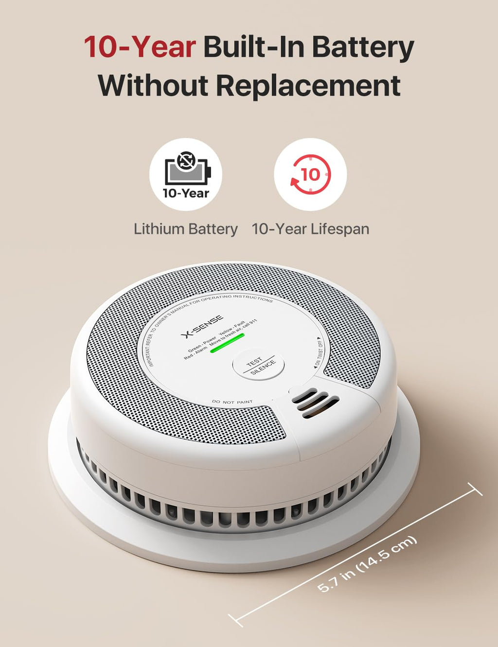 Smoke & Carbon Monoxide Alarm 5-Pack T980