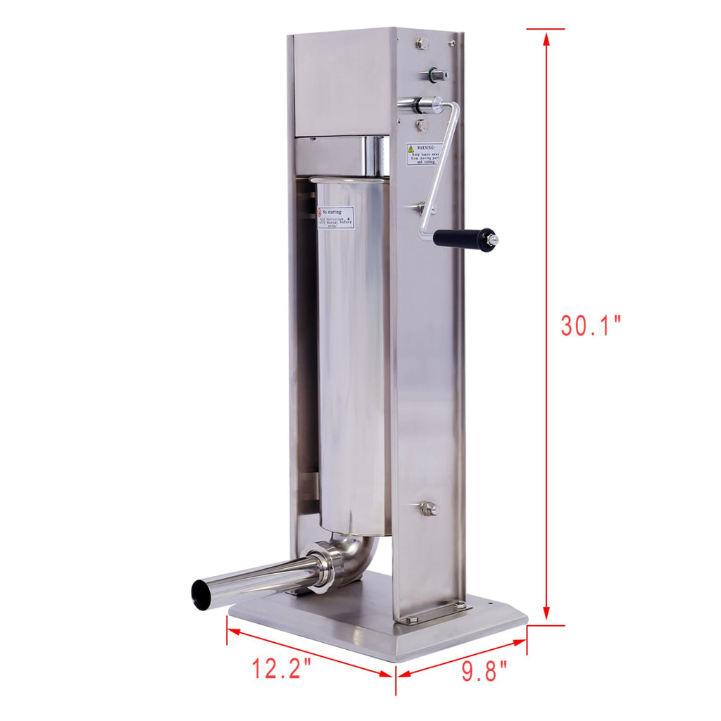 Stainless Steel Vertical Sausage Stuffer 15Lb Q3927