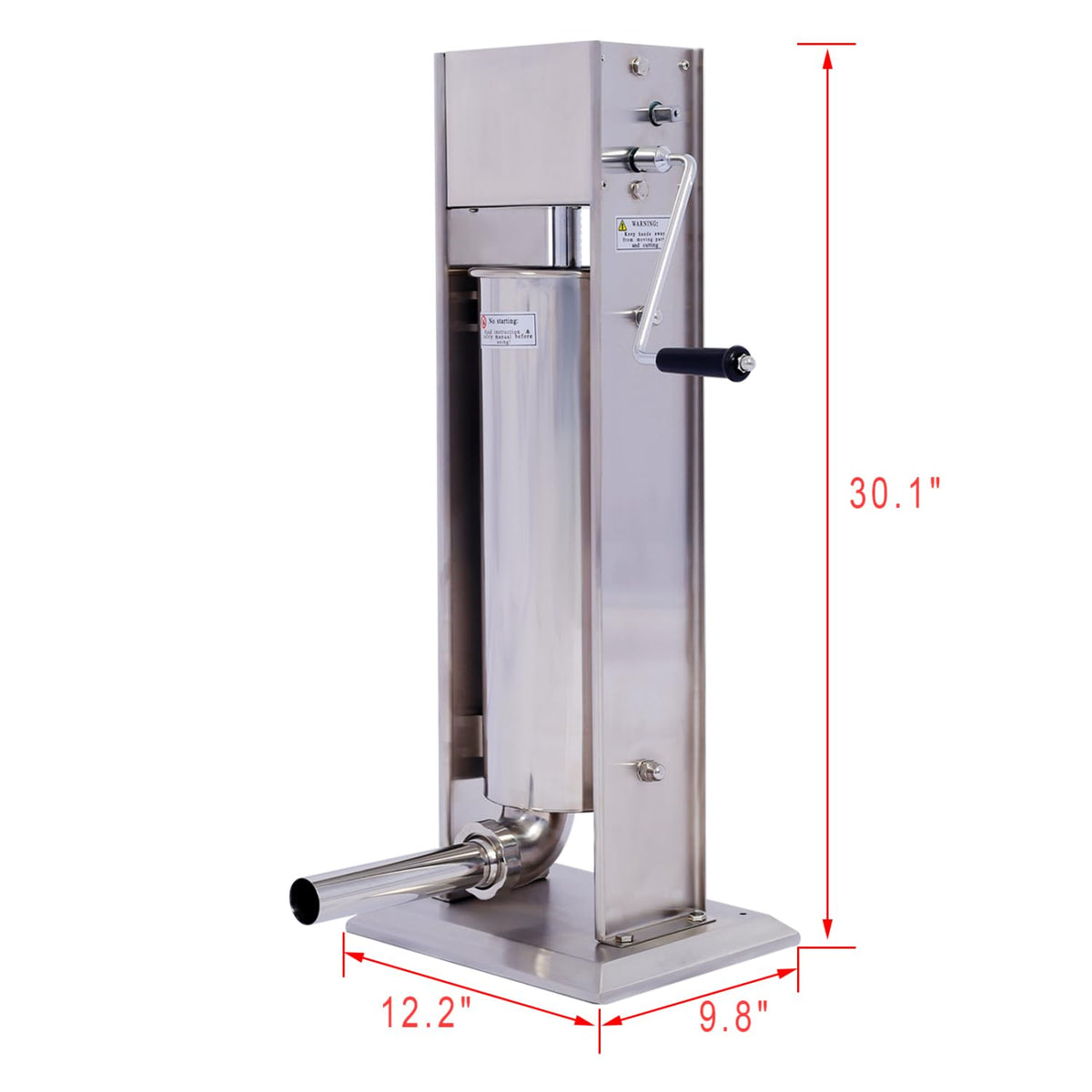 Stainless Steel Vertical Sausage Stuffer 15Lb Q3927