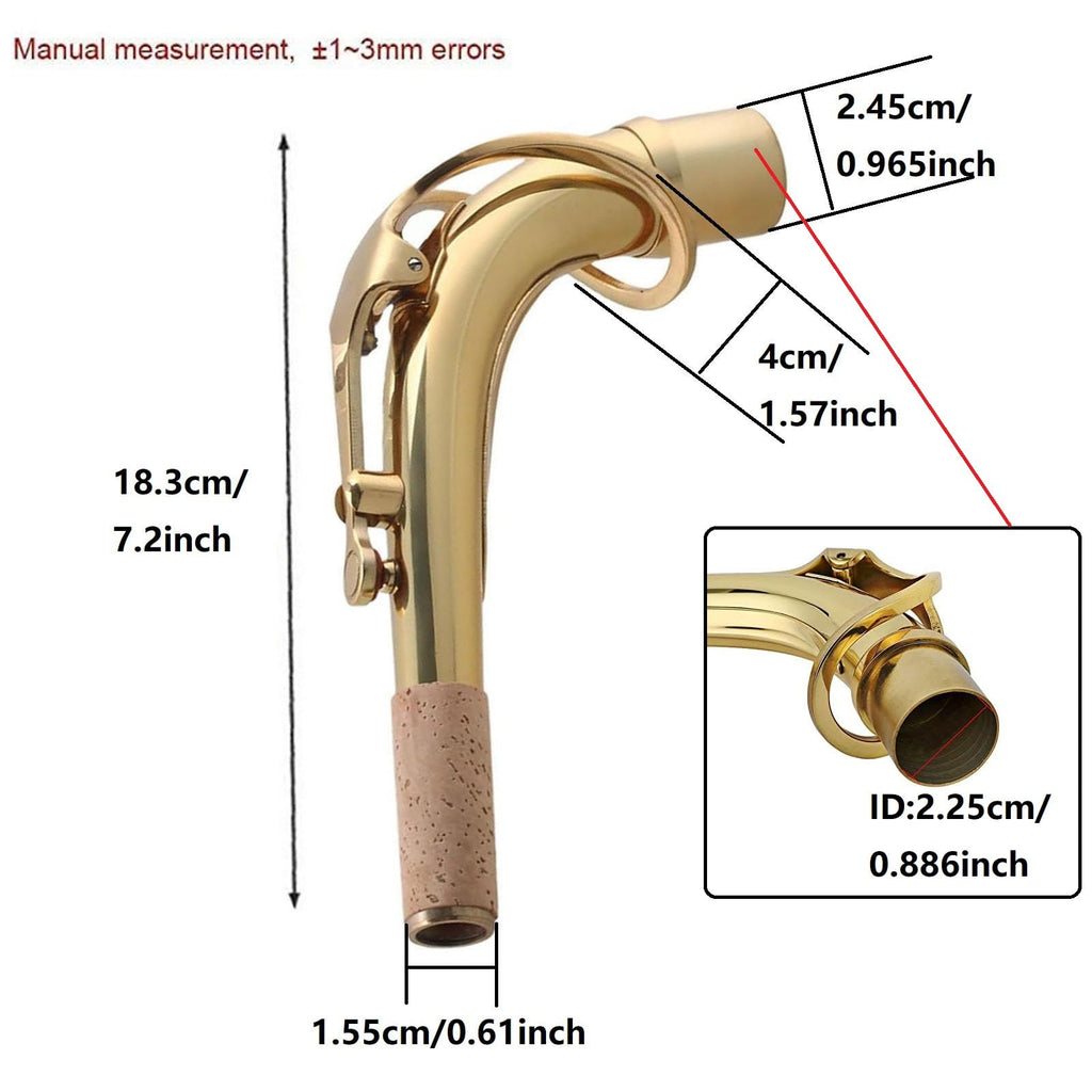 Brass Bend Neck Alto Saxophone 24.5mm L706