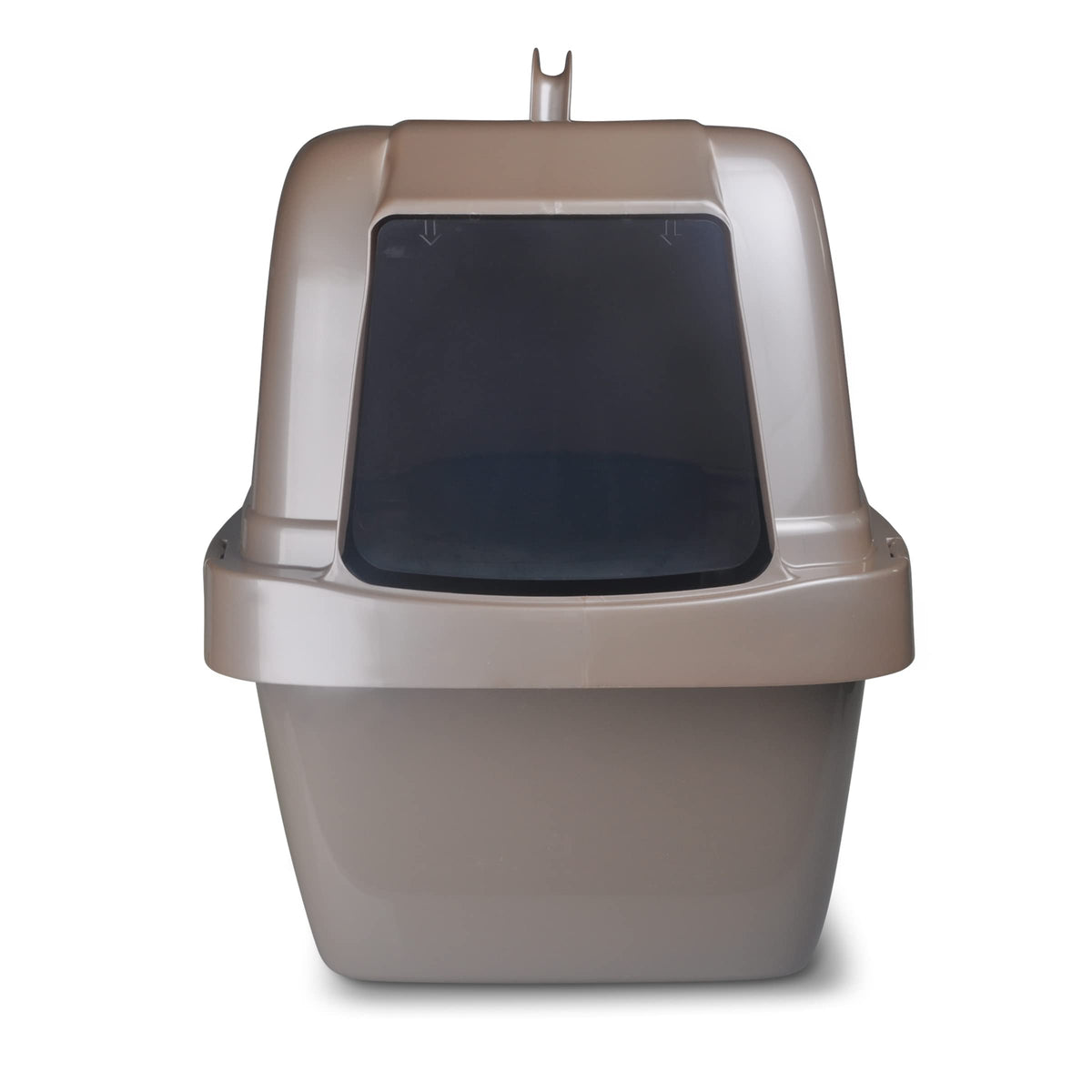 Large Enclosed Sifting Cat Pan with Odor Door, Hooded, Beige N7280