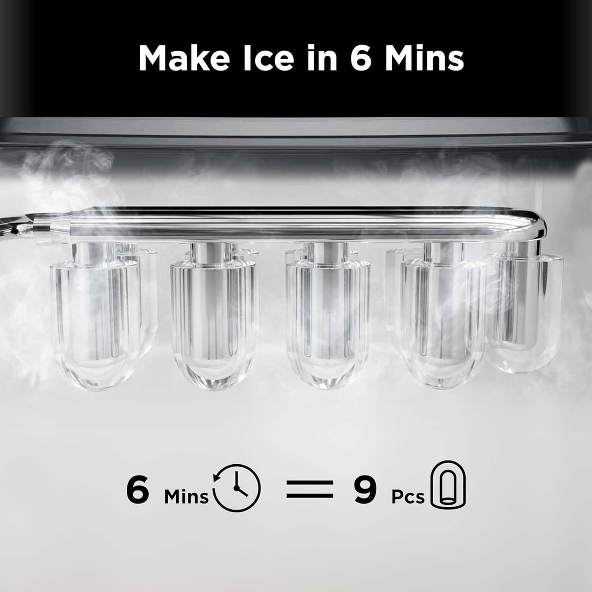 Countertop Ice Maker with 2 Ice Sizes C533