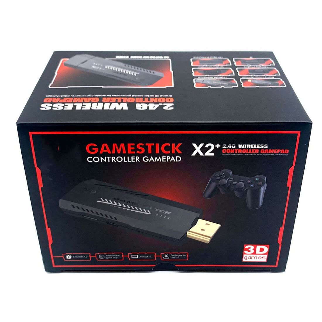 4K HD Retro Game Console with 2 Wireless Controllers, 64GB O27687