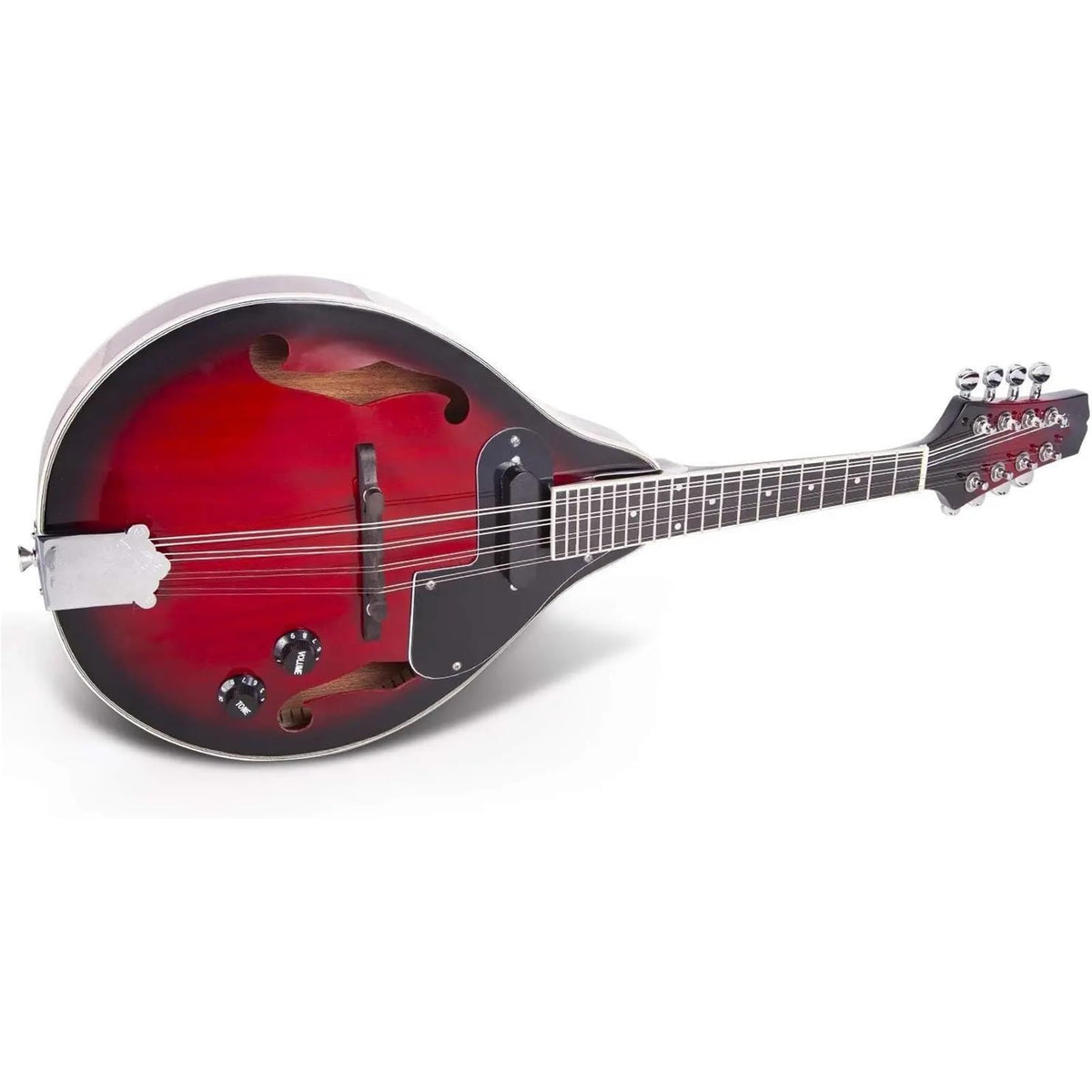 Red Sunburst Mahogany Wood A Style Acoustic Electric Mandolin Q694792