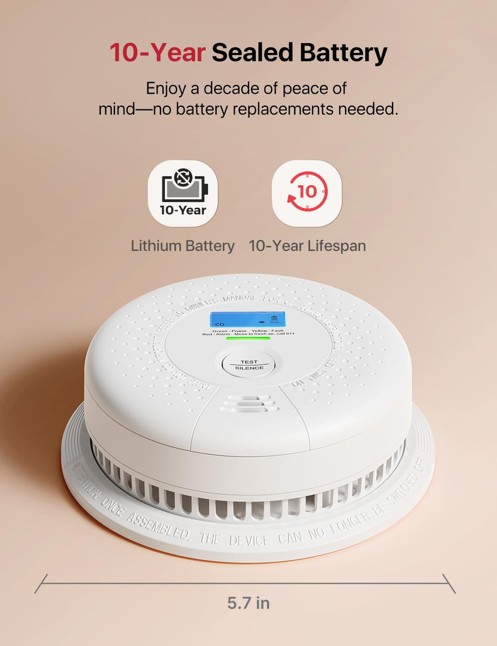 Smoke and Carbon Monoxide Detector 3-Pack Z406379