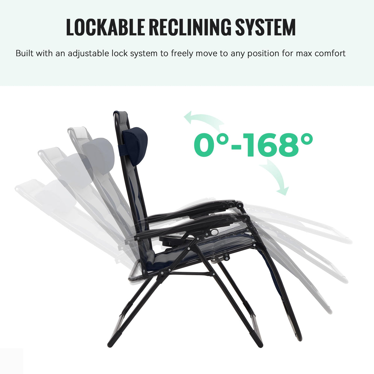 Oversized Zero Gravity Chairs Set of 2 D188