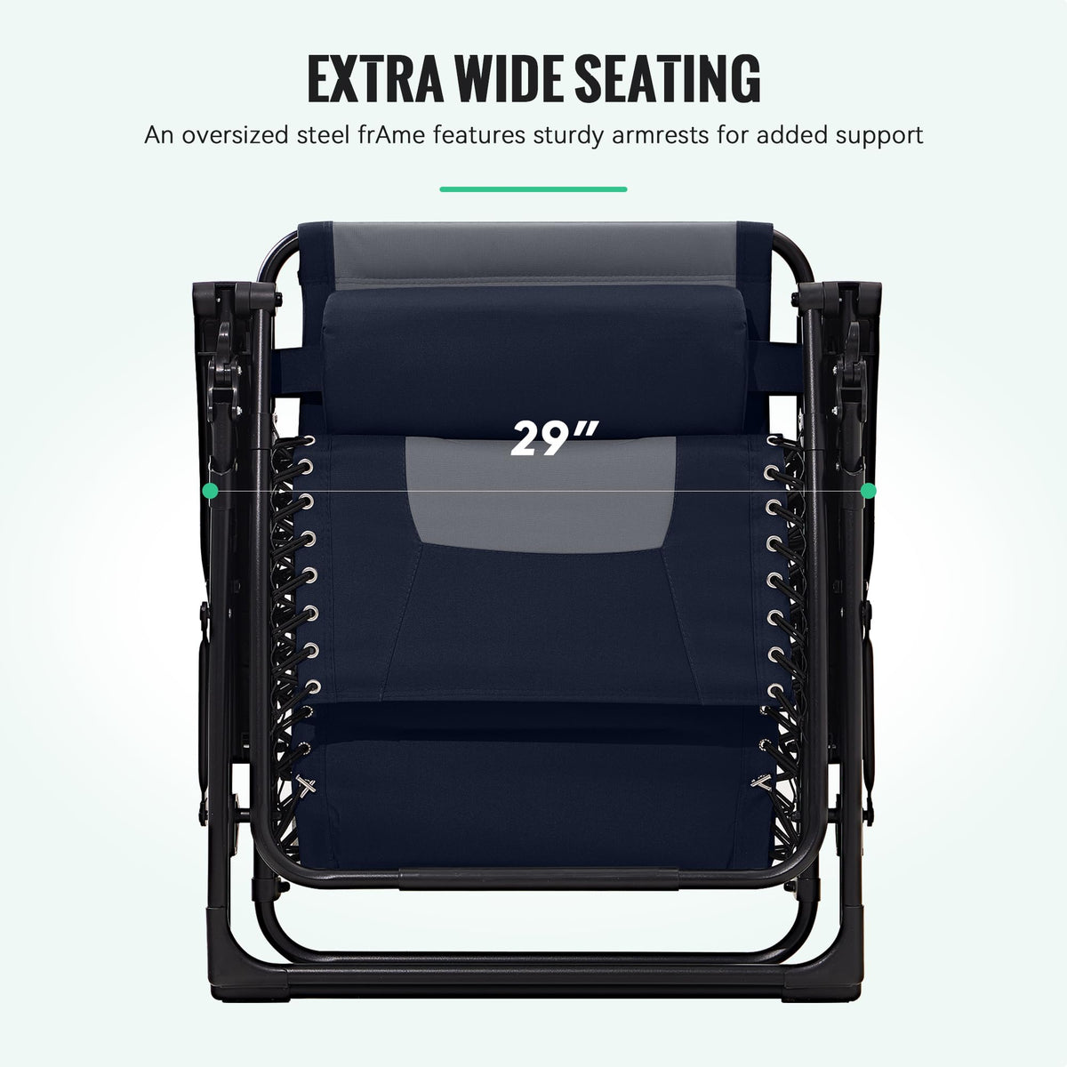 Oversized Zero Gravity Chairs Set of 2 D188