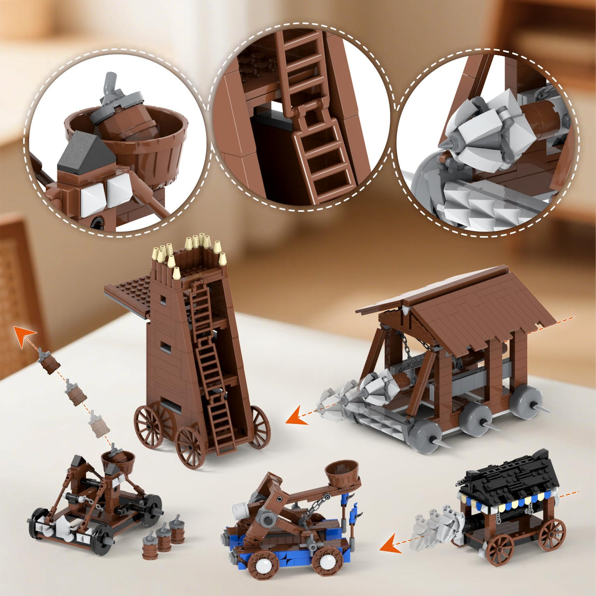 Medieval Castle Battle Building Block Set P30454